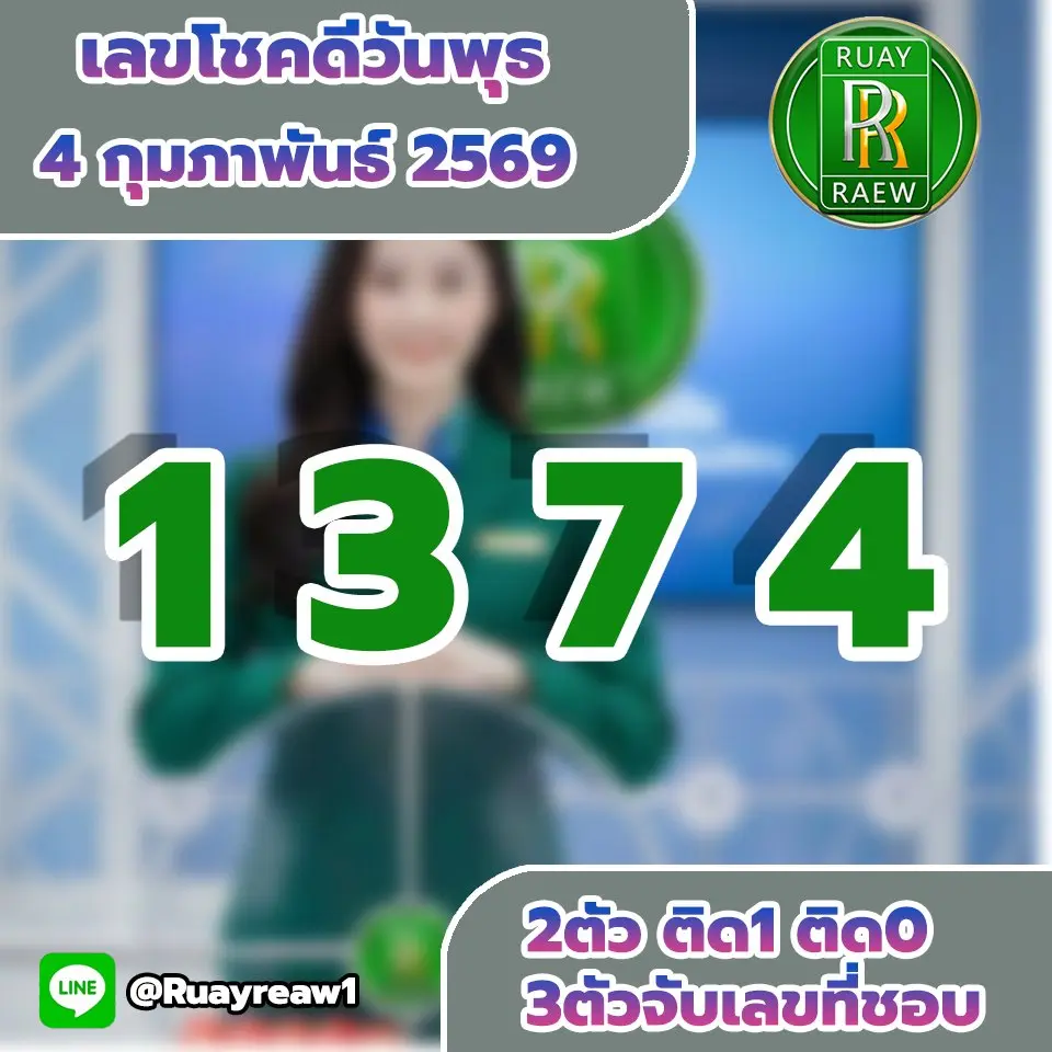 เลขโชคดีวันพุธ 4 กุมภาพันธ์ 2569